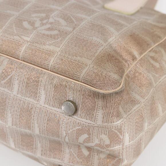 CHANEL New Travel Line Tote Bag Nylon Pink CC Auth BA7298 - Picture 9 of 16